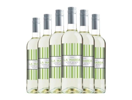 Vinho branco LA MAREA Pinot Cinza Terre Siciliane (1 L - 6 Unidades)