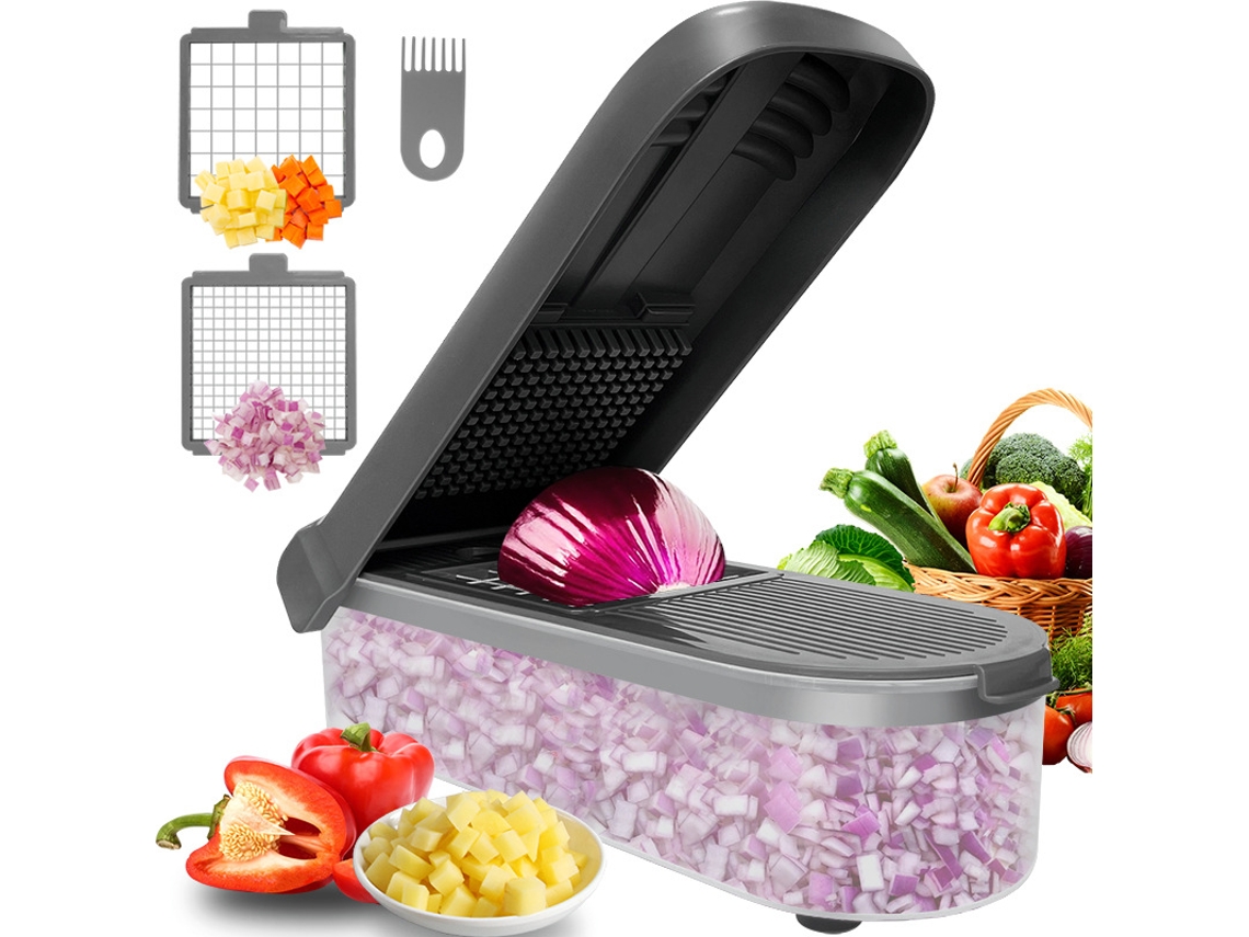 Cortador De Legumes Ferramenta De Corte 2 Em 1 (cinza) Cuich