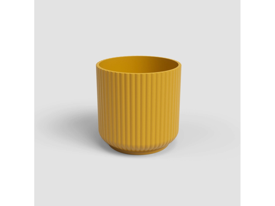 Vaso Redondo Faiança 15cm Amarelo ARTEVASI emb. 1 un
