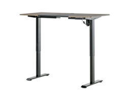 Secretária Elétrica De Pé Com Ajuste De Altura E 4 Teclas De Memória Para Casa Escritório 140x70x72-116 Cm Preto E Natural