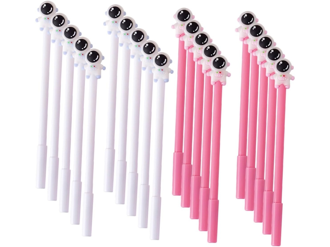 Conjunto De 20 Canetas Em Gel Pretyzoom Com Desenhos Astronautas,