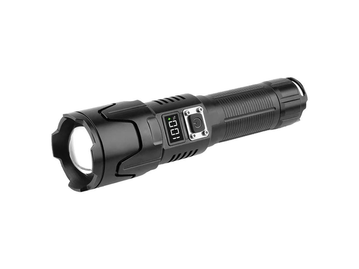 Laxiscreed Lanterna Led Recarregável Usb Com Zoom Telescópico Para Iluminação Precisa