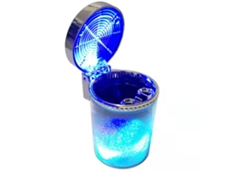 Cinzeiro de Carro com Luz Led Rgb Ambiental Luz de Cigarro Charuto Cinzeiro Palete Recipiente Portátil Lata de Lixo Cinzeiro Acessórios Do Carro