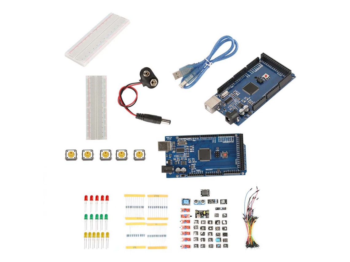 Kit de Início para Módulos de Sensores com Protoboard e Leds Peças de Aprendizagem