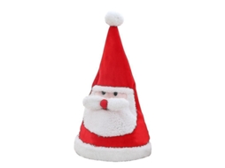 Adorno De Natal Chapéu Brinquedo Presente Decoração Festiva De Natal 1pc-vermelho