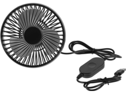 Ventilador Multifuncional Eringogo Para Carro, Com Ângulo De Ventilação Ajustável Para Resfriamento E Circulação Do