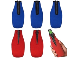 Capa de espuma para garrafa de cerveja, 6 peças de neoprene para refrigerador de garrafas, refrigerador de garrafas de cerveja, refrigerantes VONKELIOS