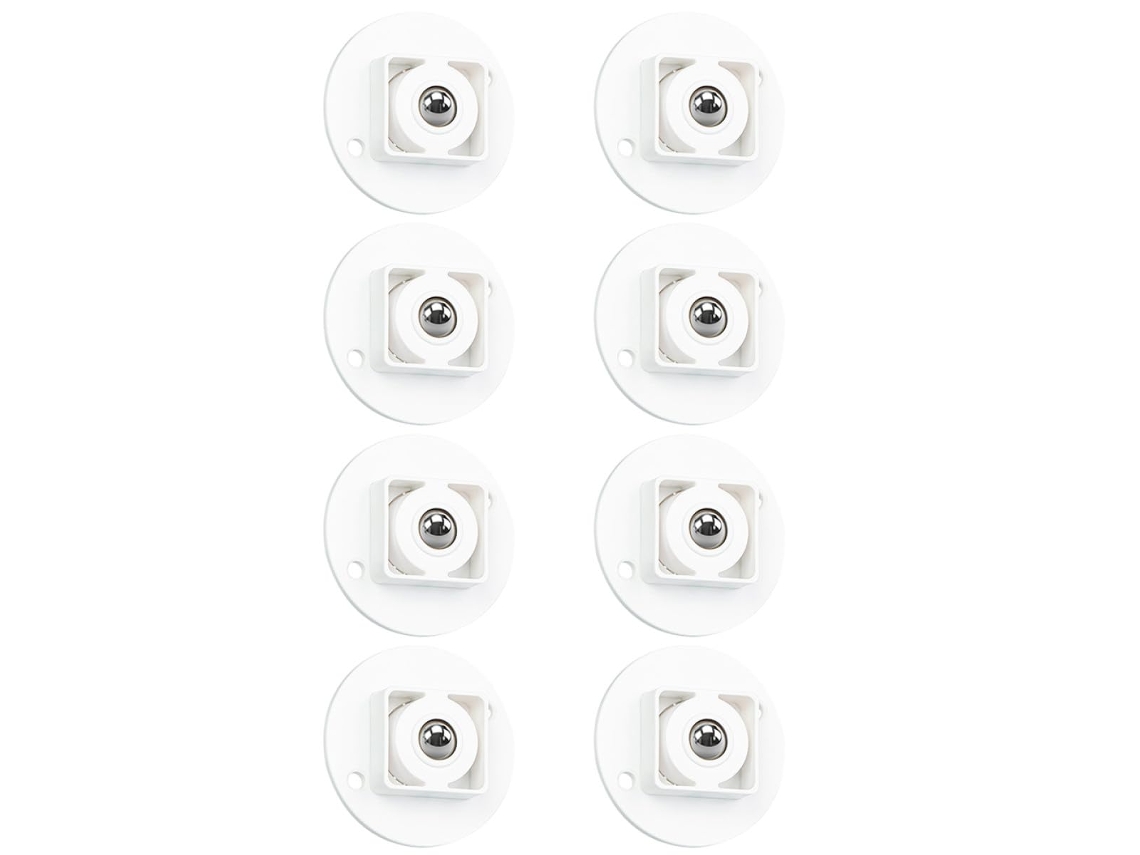 Conjunto De 8 Rodízios Silenciosos E Duráveis Em Abs Com Esferas