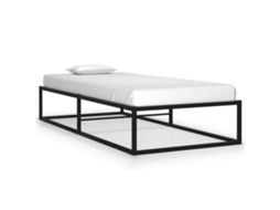 Bed Frame, Bed Frames Vidaxl Preto Metal (100 X 200 Cm)