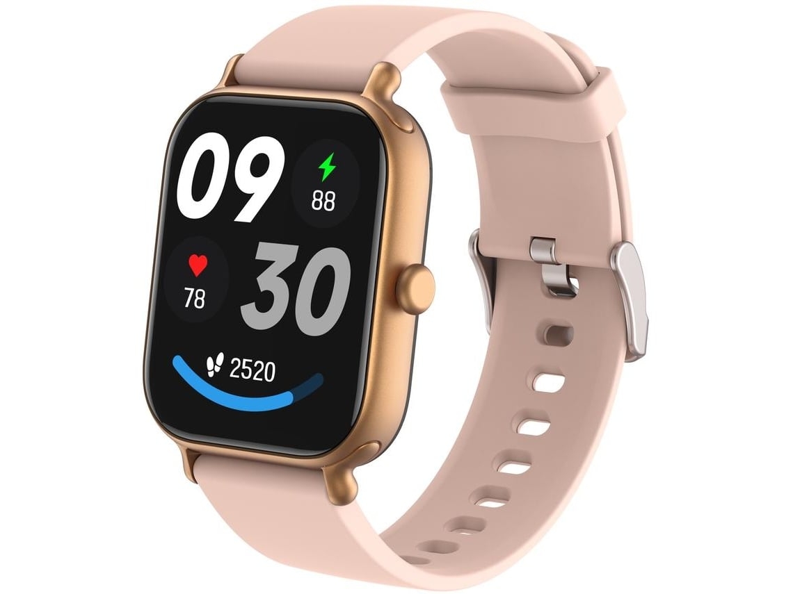 Smart Watch Tela De 1 95 Polegadas Bluetooth Chamada Monitoramento De Saúde Monitoramento De Exercícios Ip68 À Prova Dágua Ouro Rosa Yunzii