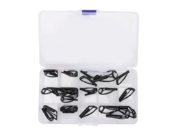 Kit Reparo Pontas Vara Pesca 30 Peças Cerâmica Aço Inox