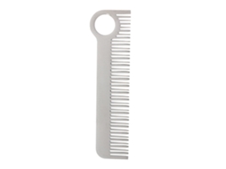 Pente De Cabelo E Bigode De Metal Inoxydável Com Acabamento Mate Minimalista Para Bolso