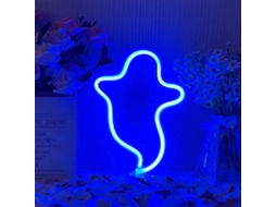 Letreiro De Neon Led, Formato De Fantasma, Tema De Halloween, Para Quarto, Salão De Jogos, Bar, Festas E Parede