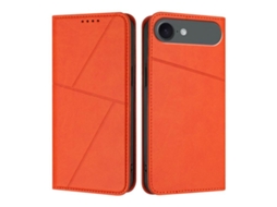 Capa De Couro Fosco Para Iphone 17 Air - Flip Magnético