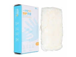 100 Luvas Descartáveis De Pvc Transparente Grossas Para Manicure E Proteção Em Salões De Beleza