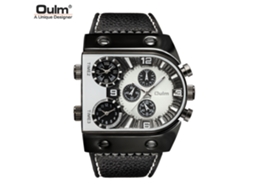 Relógio Masculino (branco) Estilo Retrô Com Vários Mostradores E Pulseiras.