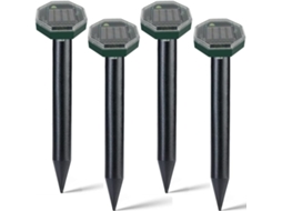 Kit Repelente de Ratos Formato Octogonal 4 Unidades Ferramenta de Jardinagem ZMDECQNA