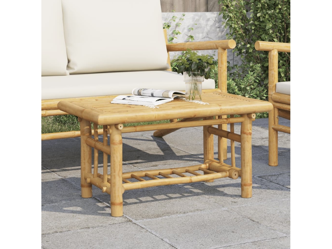 Vidaxl Mesa De Centro 70x45x36 Cm Bambu