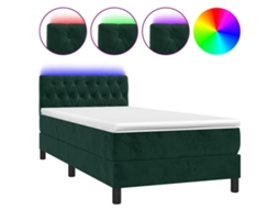 Box Spring Bed, Box Spring Beds Vidaxl Verde Veludo (100 X 200 Cm)