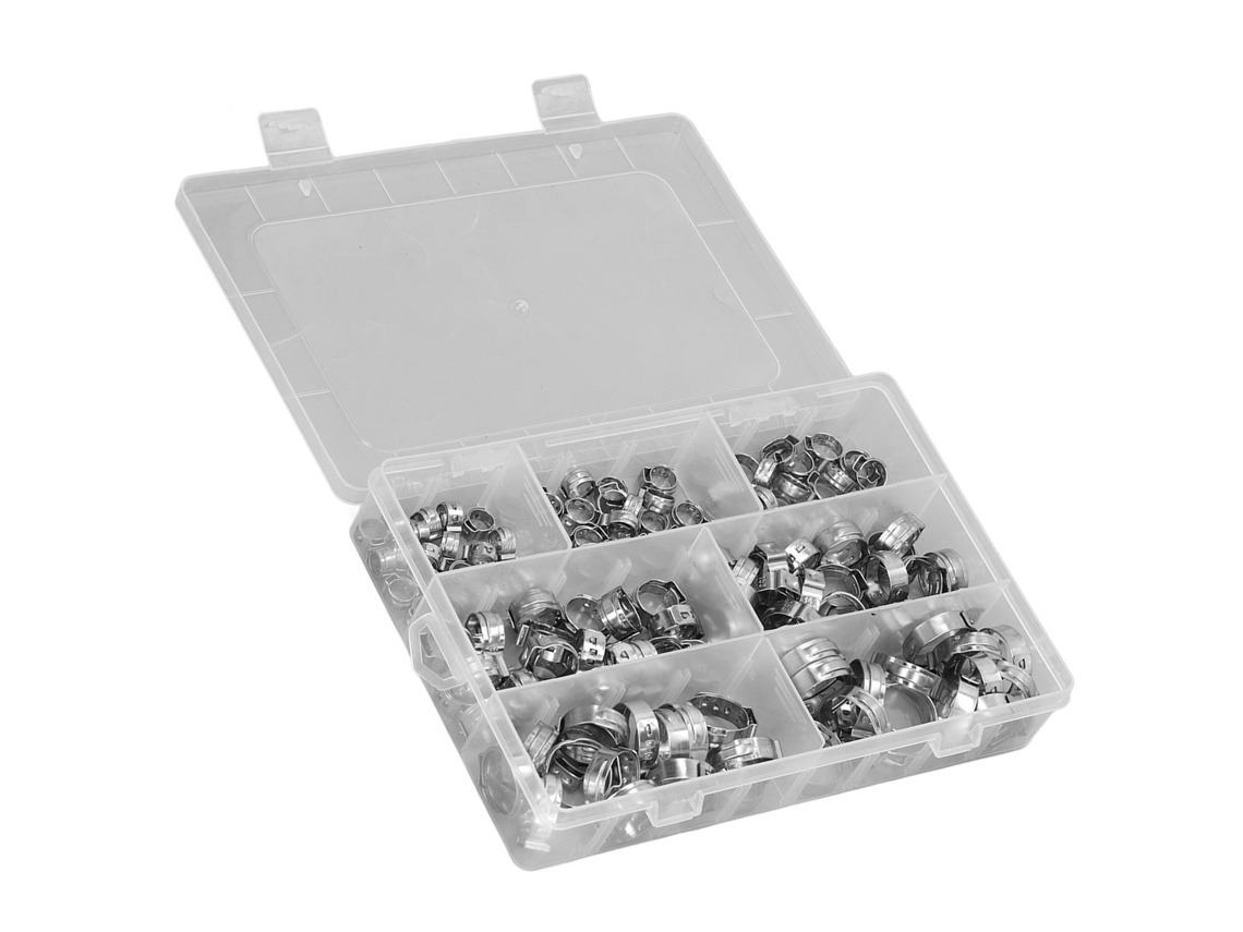 Laxiscreedkit De 130 Braçadeiras De Mangueira Em Aço Inox 304 Para Reparos Domésticos E Automotivos