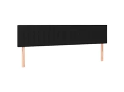 Cabeceira de Cama 2 Pcs Tecido 80x5x78/88 Cm Preto MAISON EXCLUSIVE