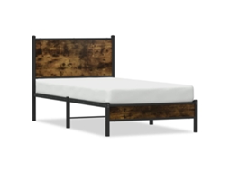 Bed Frame, Bed Frames Vidaxl Marrom Aço (80 X 200 Cm)