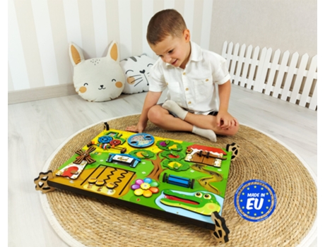 Quadro de Atividades e Educação “A Quinta Iluminada”. Brinquedo Educativo Melhor Jogo para Brincar e Explorar O Mundo