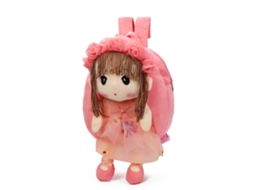 Adorable Mochila De Peluche Em Forma De Fada Das Flores, Mochila Escolar Para Meninas, Cor Rosa