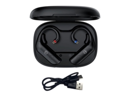 Fones De Ouvido Sem Fio (bt20 Pro-0.78 Pretos) Com Módulo De Atualização E Conector De Cabo.