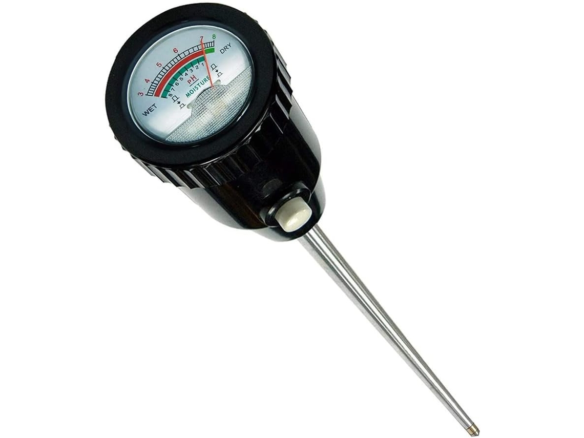 Medidor De Ph E Umidade Do Solo Com Eletrodo De Detecção, Sonda Metálica De 300 Mm E Bat Gokoco (1 Unidade)