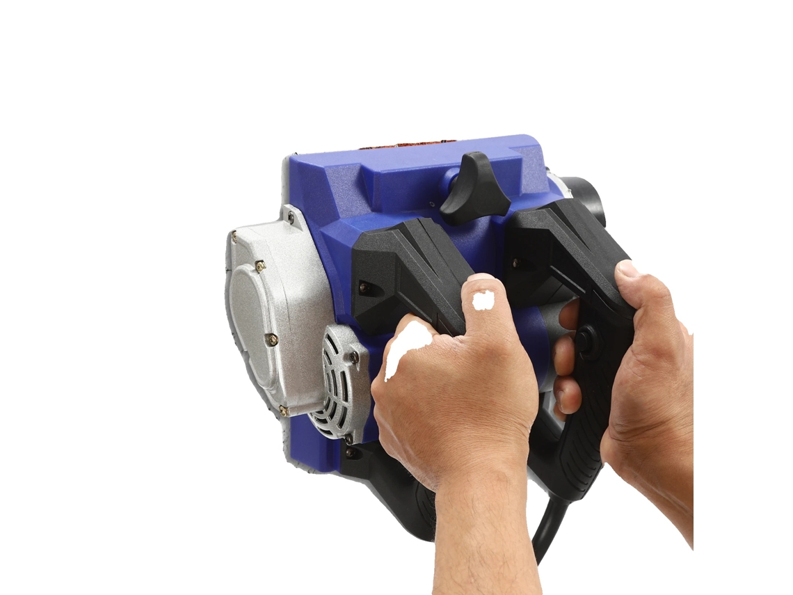 Plaina Manual, Motor Poderoso, Profundidade Ajustável, Azul