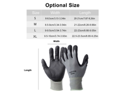 Guantes De Nitrilo Protectoras De Alta Calidad Con Agarre Cómodo Resistentes Al Corte Talla L Para Trabajo