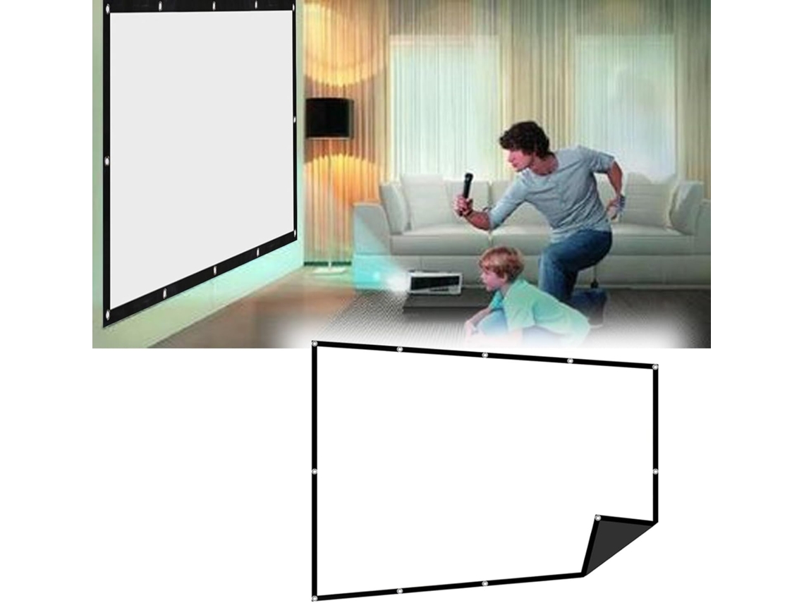 Tela de Projeção 200 Polegadas 16:9 4:3 Hd Portátil