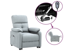 Electric Recliner Chair, Electric Recliner Chairs Vidaxl Cinzeto Tecido