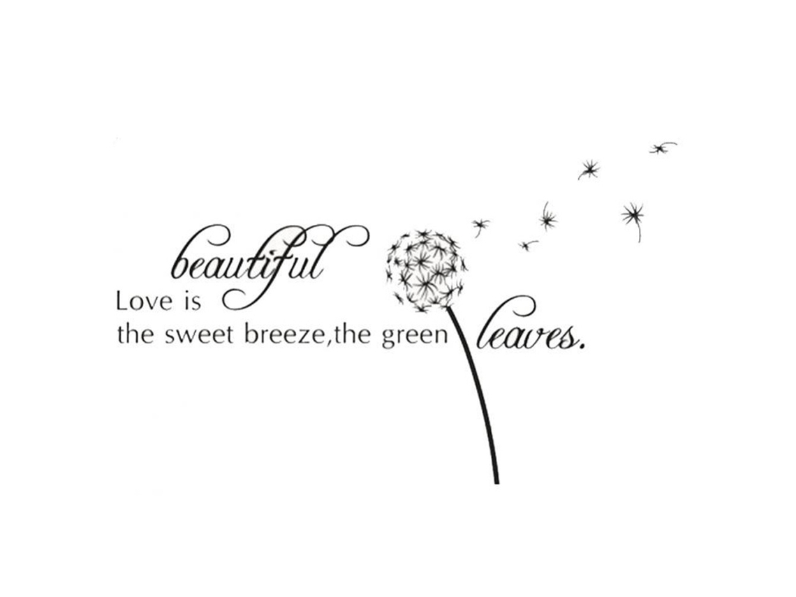 Adesivo Love Is Beautiful Parede LAXISCREED