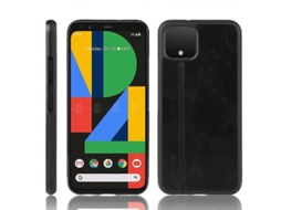 Yuru capa para Google Pixel 4 XL Anti impacto com Padrão de Vaca, Skin Pc + Pu + Tpu, Preto