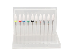 Suporte Organizador Para 10 Brocas De Fresadora De Unhas Com 20 Buracos Ferramenta De Manicure Para Polimento E Limpeza