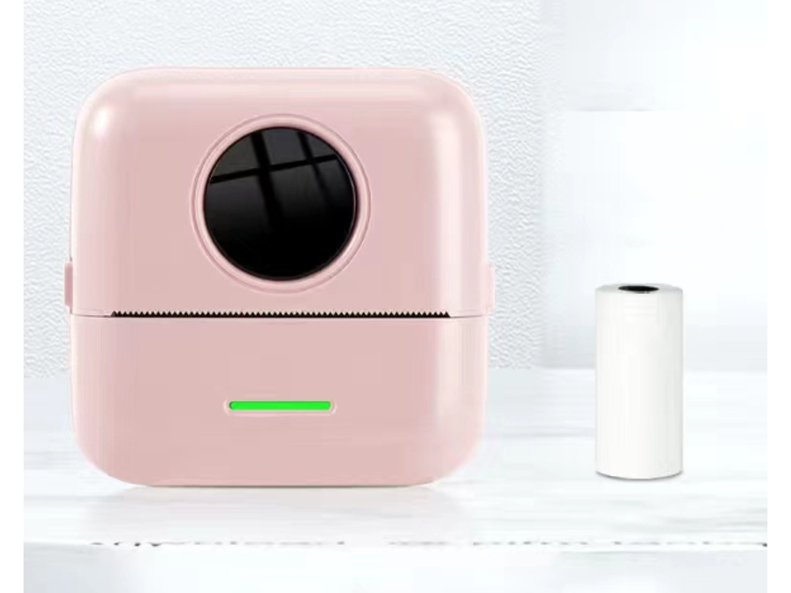 Impressora Térmica Portátil Rosa Mini Impressora Térmica Sem Fio Para Impressão Fotográfica De Bolso Slowmoose