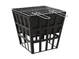 Fire Pit, Fire Pits Vidaxl Preto Aço
