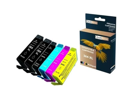 Cartuchos Compatíveis Para Hp 364 Xl 364xl Preto Ciano Magenta Amarelo Preto Fotográfico Para Hp Deskjet D 5400 Series Qualitoner (x2)