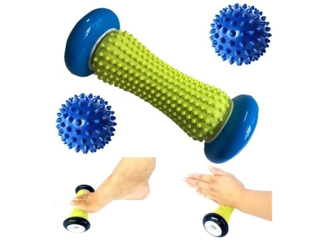Lurelia Kit De Massagem Para Pés, Rolo E Bola, Fascite Plantar, Tpe, Uso Diário, Relaxamento Casa