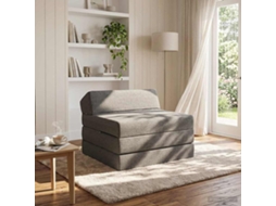Vidaxl Sofá Cama Dobrável Cinzento-claro 200 X 70 X 10 Cm Tecido