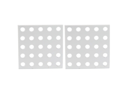 2pcs Painel de Grade de Alumínio 5x5 Furos 40x40mm 3116 0040 0040 Metal Mesh Panel