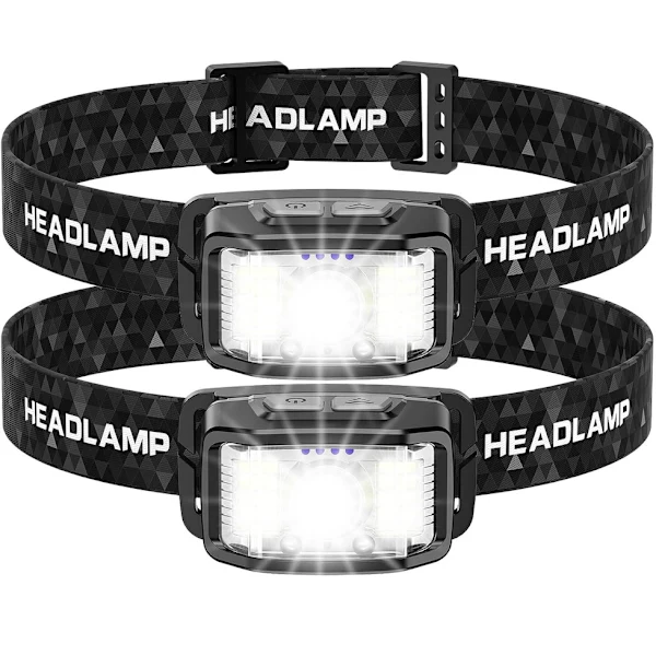 Lanterna de Cabeça LED BRILVIBERA, 2000 lúmens, com sensor de movimento