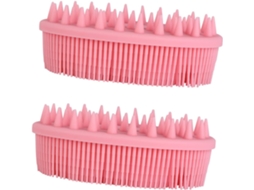 Bestyash Conjunto De 2-escovas Banho Silicone Para Chuveiro Portátil Com Massagem