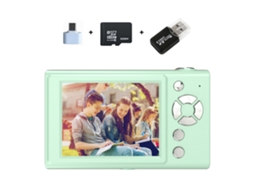 Câmara Digital Tela Hd De 2,8 Polegadas, Zoom De 16x (cartão Verde De 32 Gb) Cuich