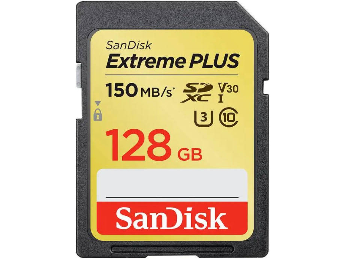 Cartão de Memória SDXC SANDISK Extreme PLUS (128 GB - 190MB/s)