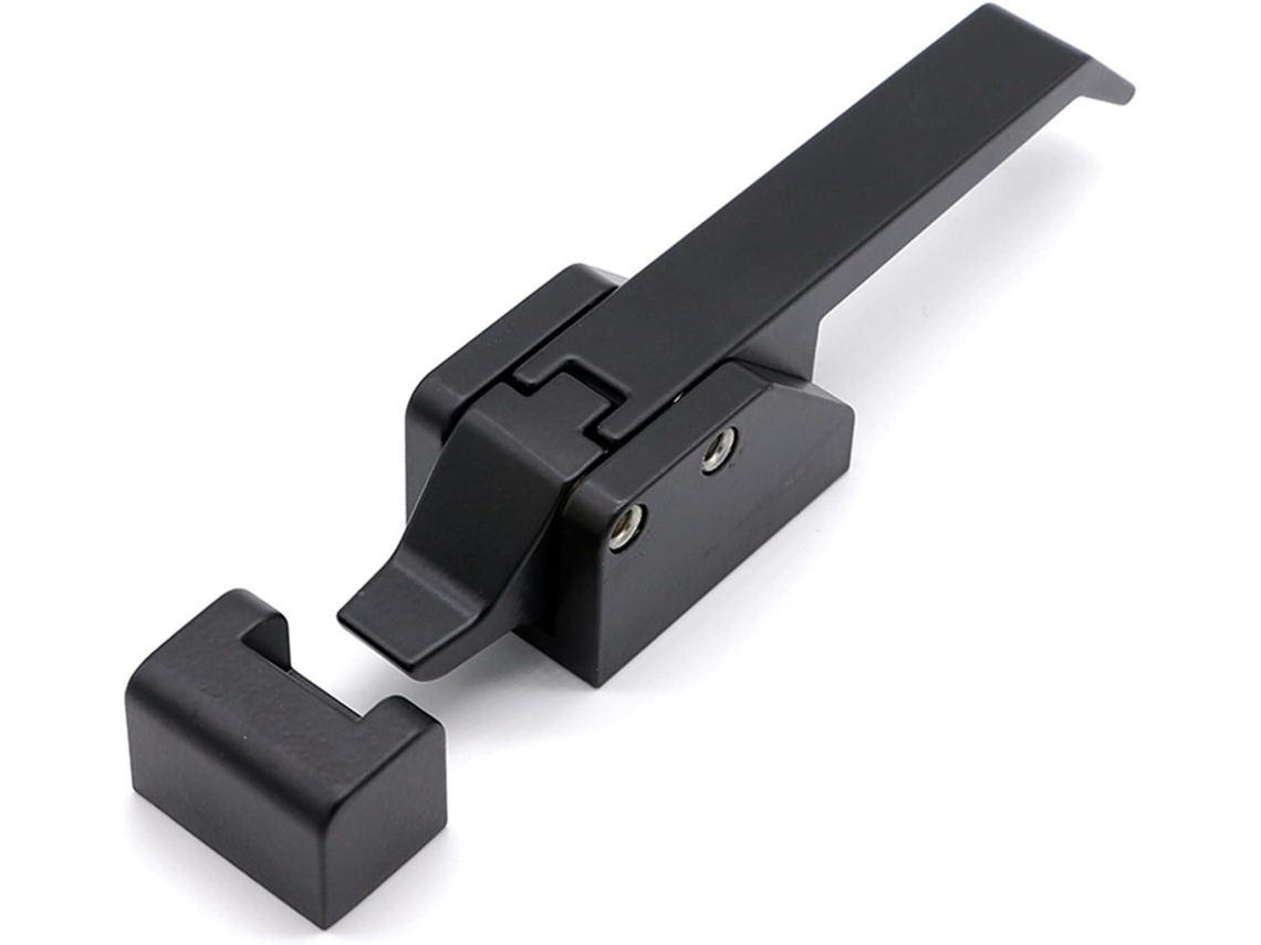 Puxador De Porta Freezer Forno Com Trava, Para Armazenamento A Frio, Estilo Industrial, 1 Peça Preto, Sem Chave