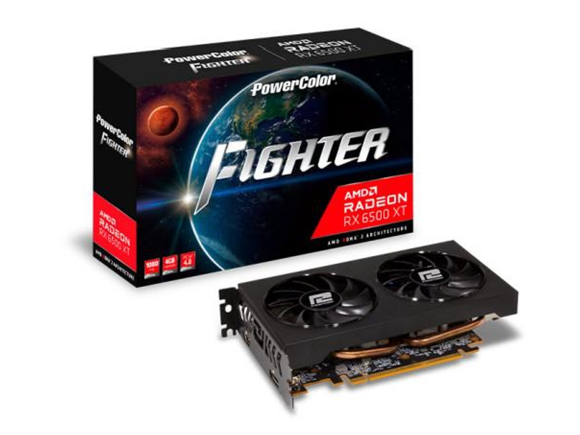 Powercolor Axrx 6500Xt 4Gbd6-Dh/Oc Placa de Vídeo Amd Radeon Rx 6500 Xt 4 Gb Gddr6