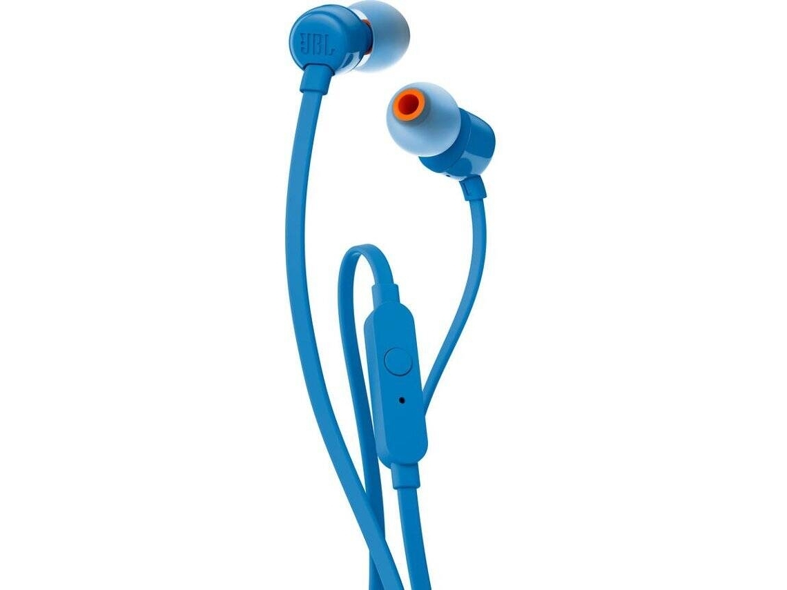 Auriculares com Fio JBL T 110 (Outlet Caixa Aberta - In Ear - Microfone - Azul)